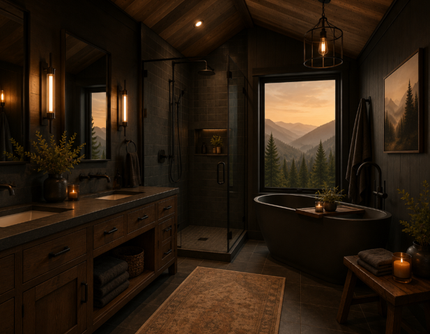 Concept rendering of a bathroom